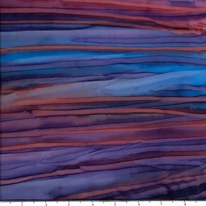 Multi Color Handpaint - lsbc-1410 FIG Watercolor Stripe By the Yard