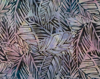 BIG LEAVES Batik - lsbc-2649 Retro By the Yard