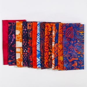 POUND PACK PLUS 869 Graphics, Tropical Fish, Trucks, Textures, and Handpaint 100% Cotton Batiks & Handpaints Fabric Scraps Bundle Package