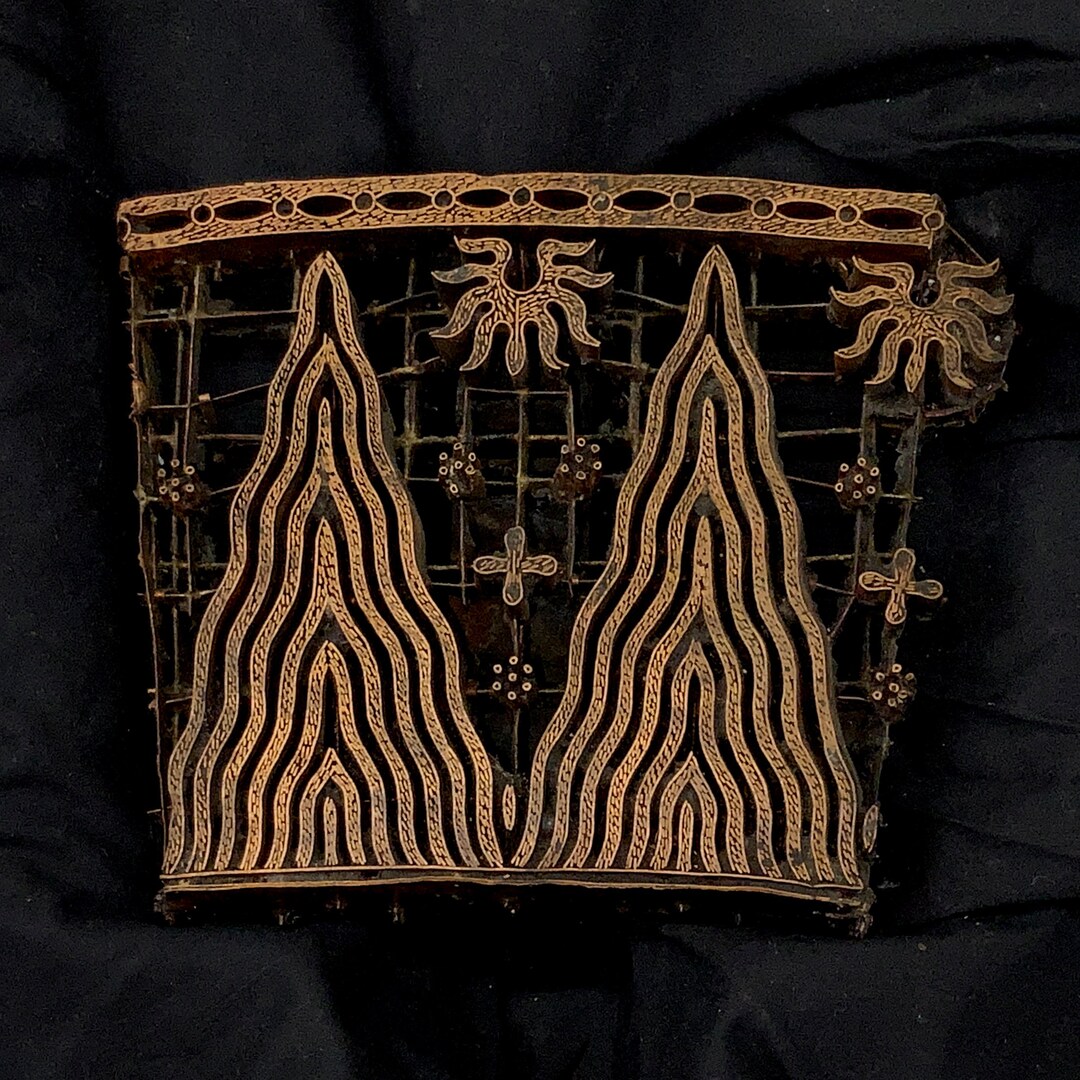 Traditional Batik Cap - DUA TUMPAL Handmade Out of Copper Print