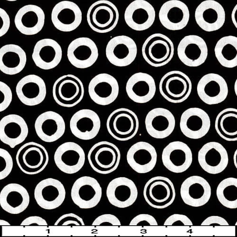 9 Fat Quarter Batik Sampler Black and White Dots Special Edition with Free Shipping