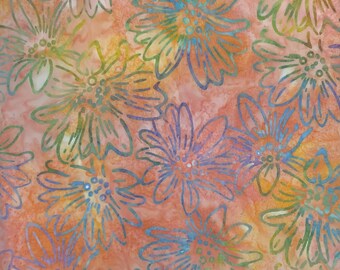 DAISY Batik - lsbc-3626 Peach By the Yard