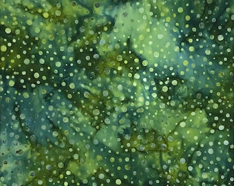 MIXED DOTS Batik - lsbc-4126 Evergreen By the Yard