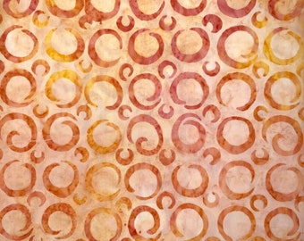 CURLICUES Batik - lsbc-4294 Nectarine By the Yard