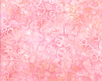 DANCING OVALS Batik - lsbc-1764 Coral By the Yard