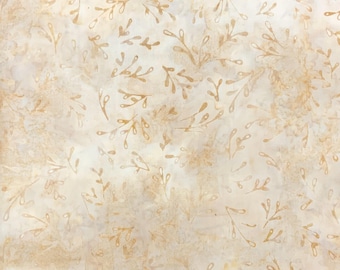 LEAF PETITE Batik - lsbc-2838 Wheat 1 Yard Cut