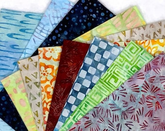 Surprise Me! 1 Random Fat Quarter - Batik Hand Dyed 100% Cotton FQ