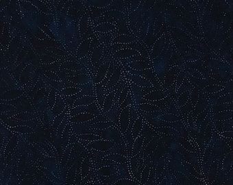 DOTTED VINE Batik - lsbc-2021 Midnight By the Yard