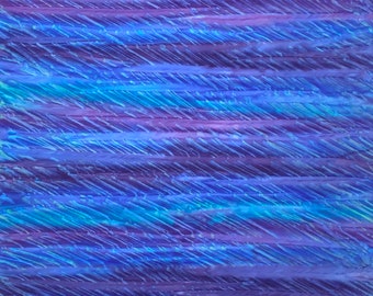 Multi Color Handpaint - ab-21924-78 Peacock Raku Stripe By the Yard