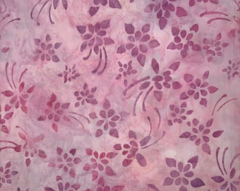 COLUMBINE FLOWER Batik - lsbc-3946 Blush By the Yard