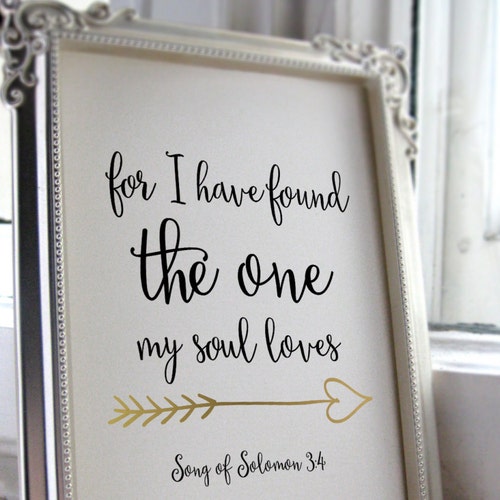 Printable Wedding Sign Bible Verse Printable Art Wedding Quote | Etsy