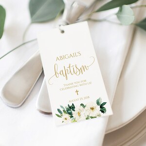 Baptism Favor Tags, Baptism Favor Bags, Girl Baptism Tags, Favor Tags Christening, Thank You Tags, Baptism Gift Tag, Baptism Labels, 1147