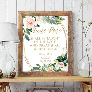 Taufgeschenk für Mädchen, Taufgeschenk für Mädchen, personalisiertes Geschenk zur Taufe, Widmungsgeschenk, Taufe Dekor, Erstkommunion Geschenk Mädchen