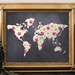 World Map Print, Printable Art, 8x10 Print, World Map Art, Floral World ...
