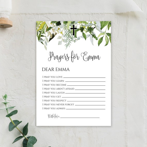Prayers For Baby Cards Personalized Prayer Shower Image 0