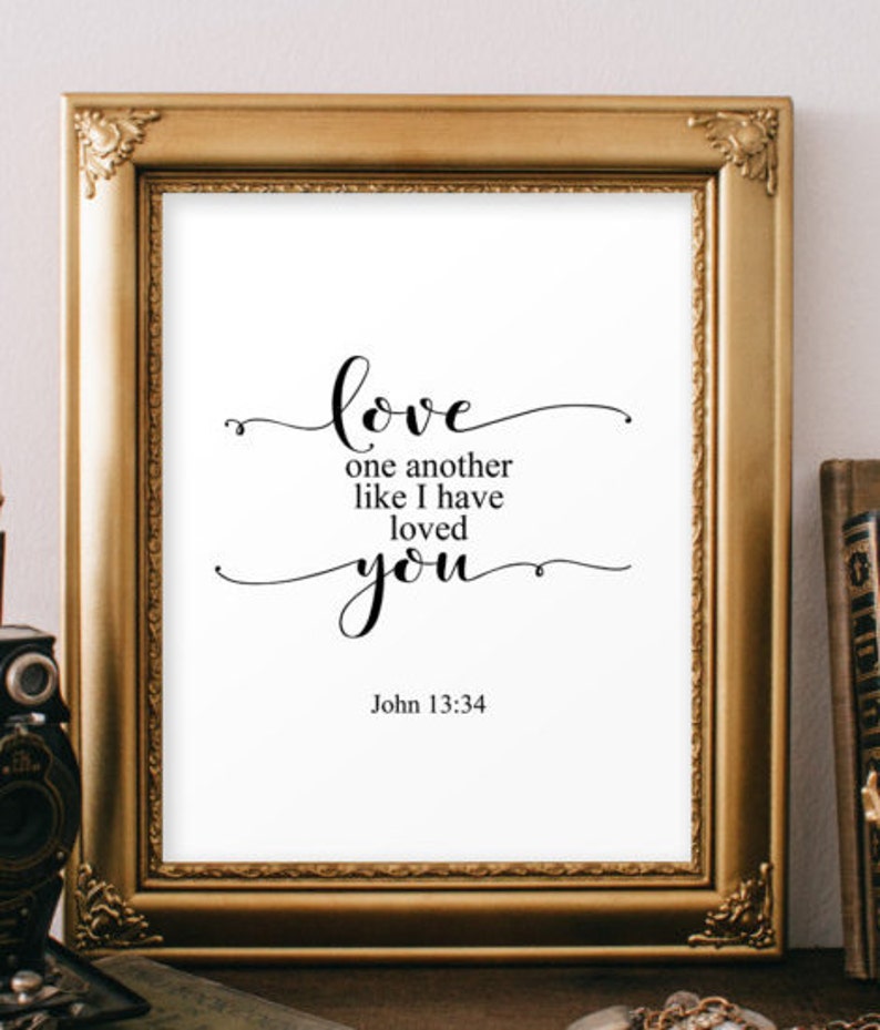 Wedding bible verse Wedding printable Scripture art love | Etsy