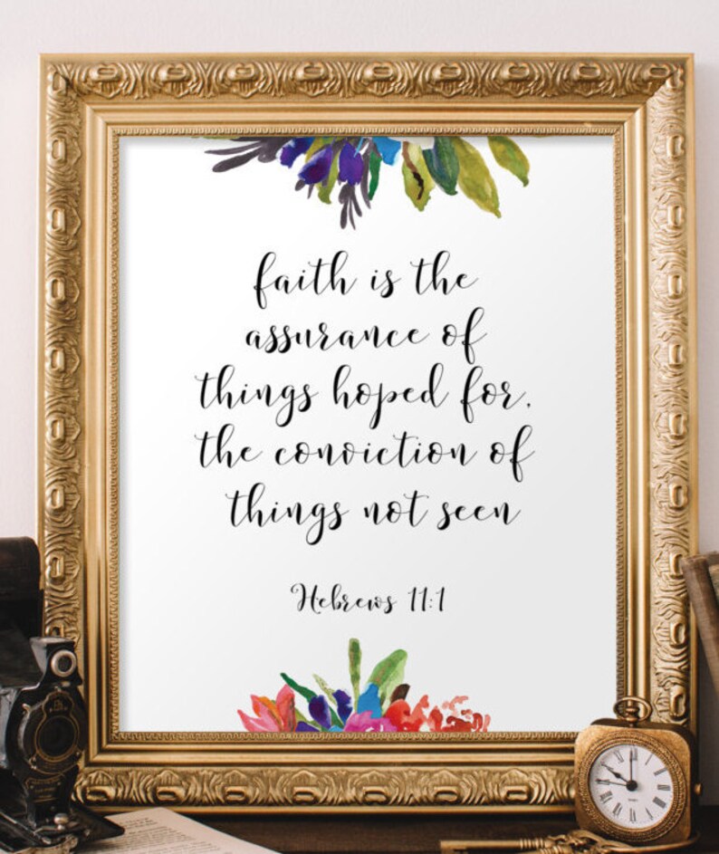Christian Wall Art Decor Scripture Art Print Bible Verse Etsy