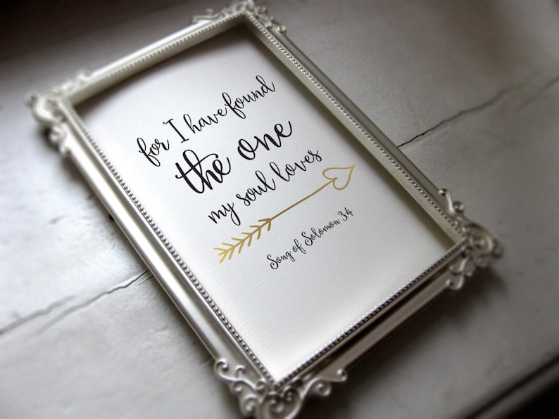 Wedding Bible Verse Art Print Scripture Wedding Decor Verses Etsy