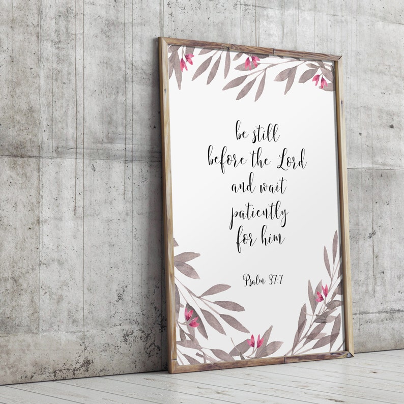 Scripture Printable Bible Verse Print Typography Print Wall | Etsy