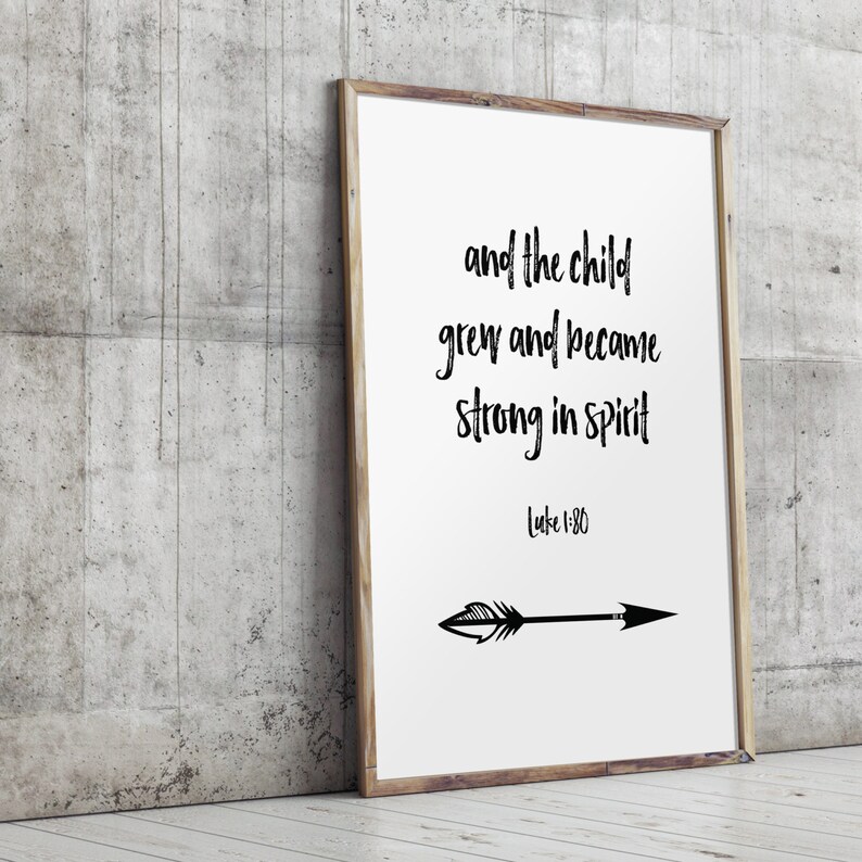 Luke 180 Verse Nursery Bible Verse Boy Nursery Decor Etsy