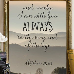 Scripture Print Printable Poster Bible Verse Art Christian Wall Art ...