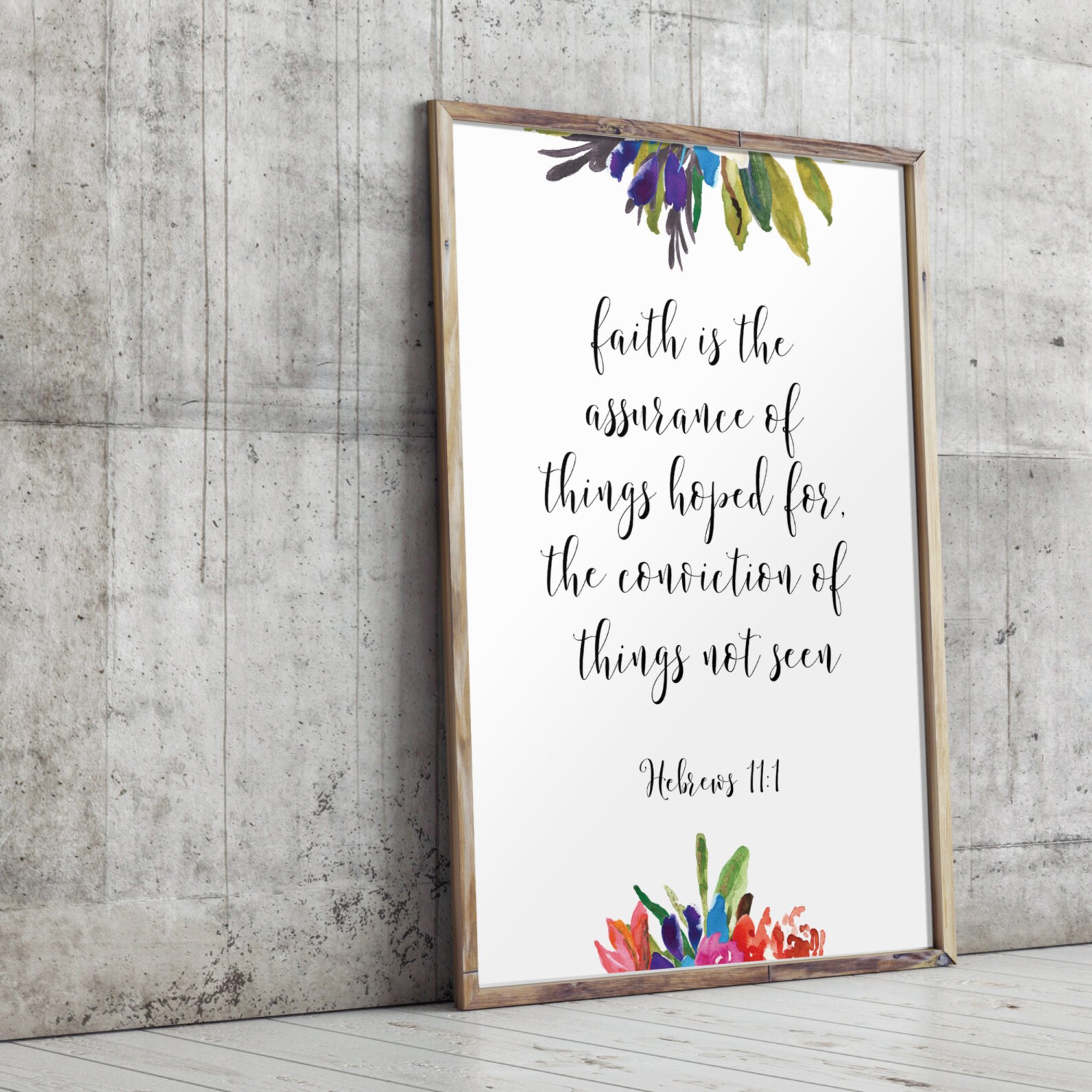 Christian Wall Art Decor Scripture Art Print Bible Verse Etsy