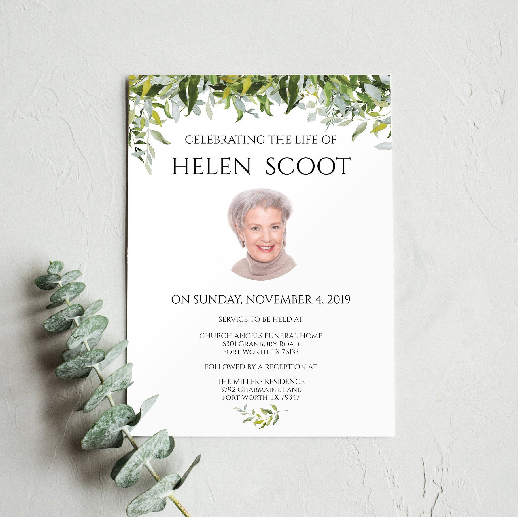 funeral-invitation-funeral-announcement-template-celebration-etsy