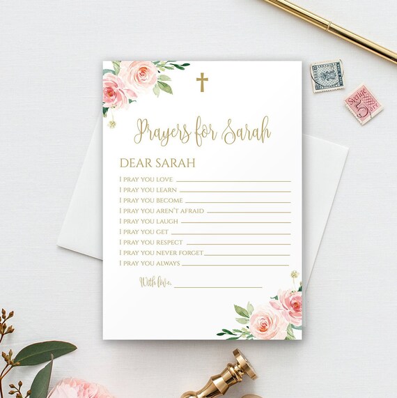 Prayers For Baby Cards Personalized Prayer Cards Baby Shower Etsy Prayers For Baby Cards Personalized Prayer Cards Baby Shower Etsy