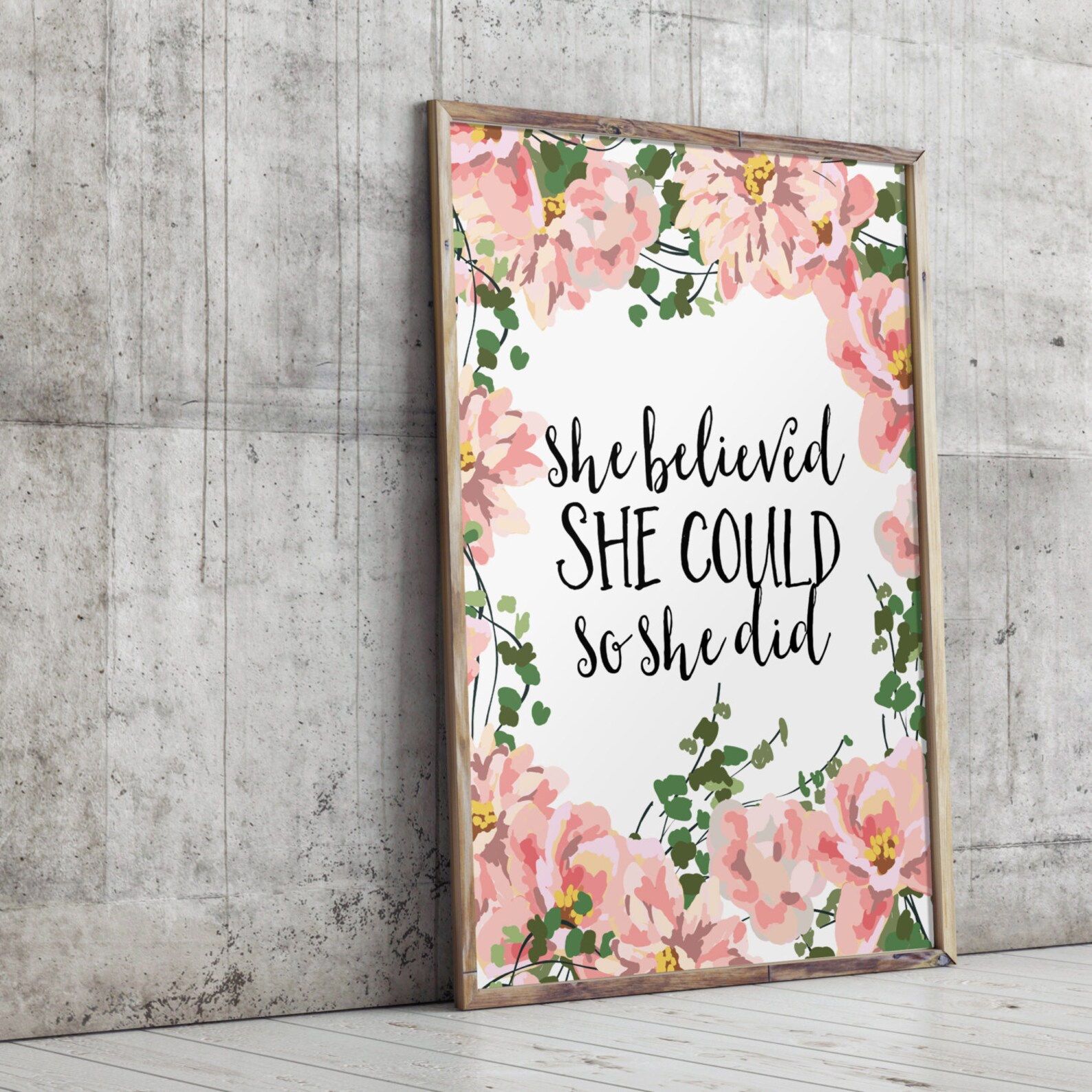 Inspirational Quotes Motivational Art Quotes Poster Wall Decor Etsy