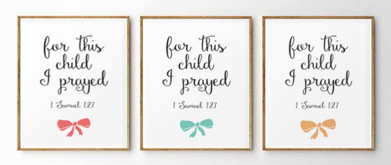 Nursery bible verse print Scripture printable Christian wall | Etsy