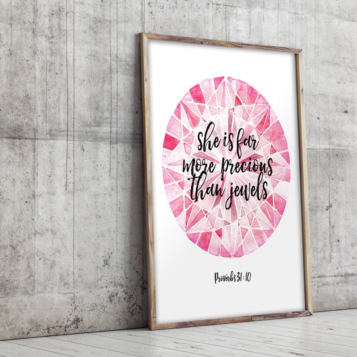 Nursery Bible Verse Printable Verses Proverbs 31:10 - Etsy