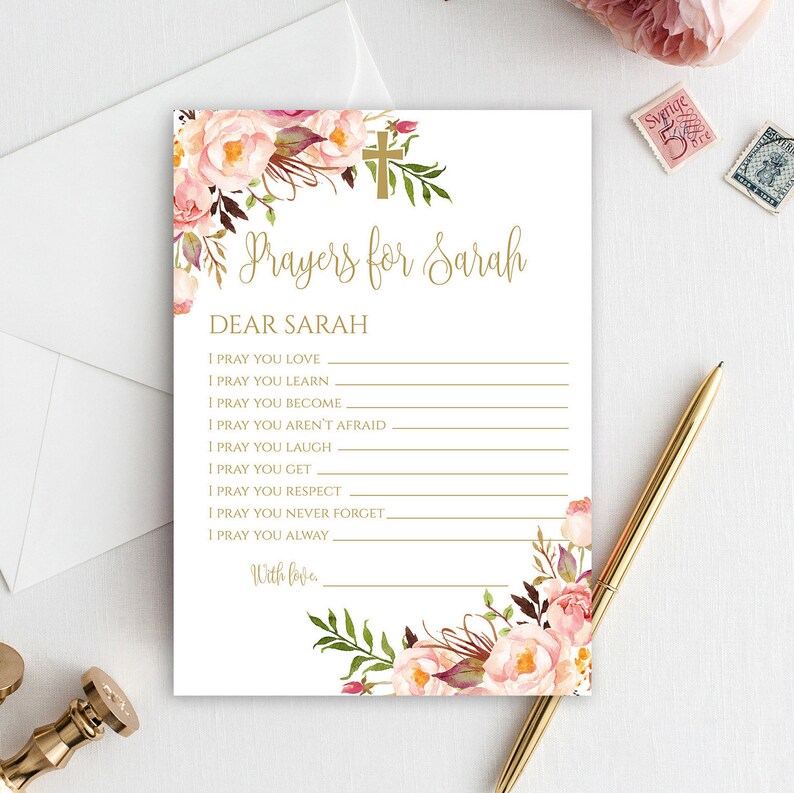 Prayers For Baby Cards Personalized Prayer Cards Baby Shower Etsy Prayers For Baby Cards Personalized Prayer Cards Baby Shower Etsy