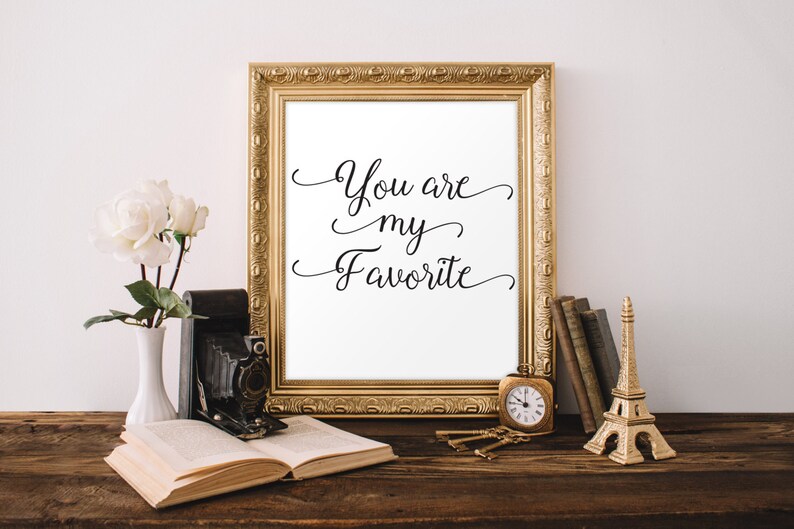 You Are My Favorite Print Modern Bedroom Art Minimalist Kids Wall Art Love Quote Print Printable Love Quote Modern Nursery Decor Wall Decor image 1