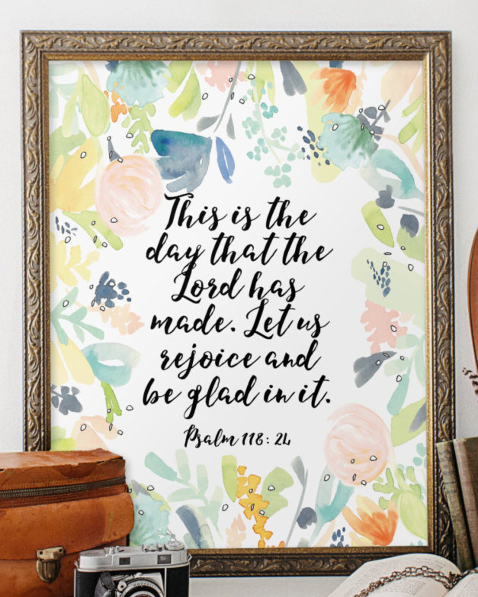 Bible Verse Wall Art Print Scripture Art Print Nursery Wall Etsy