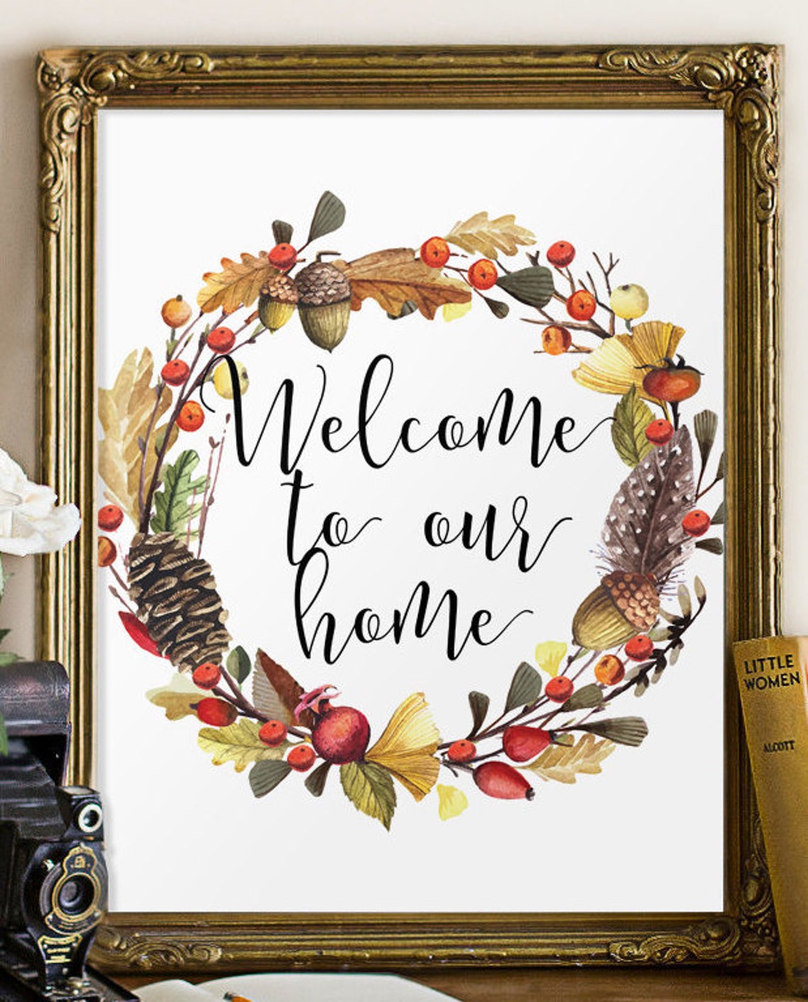 Rustic home decor Rustic prints Rustic welcome sign | Etsy