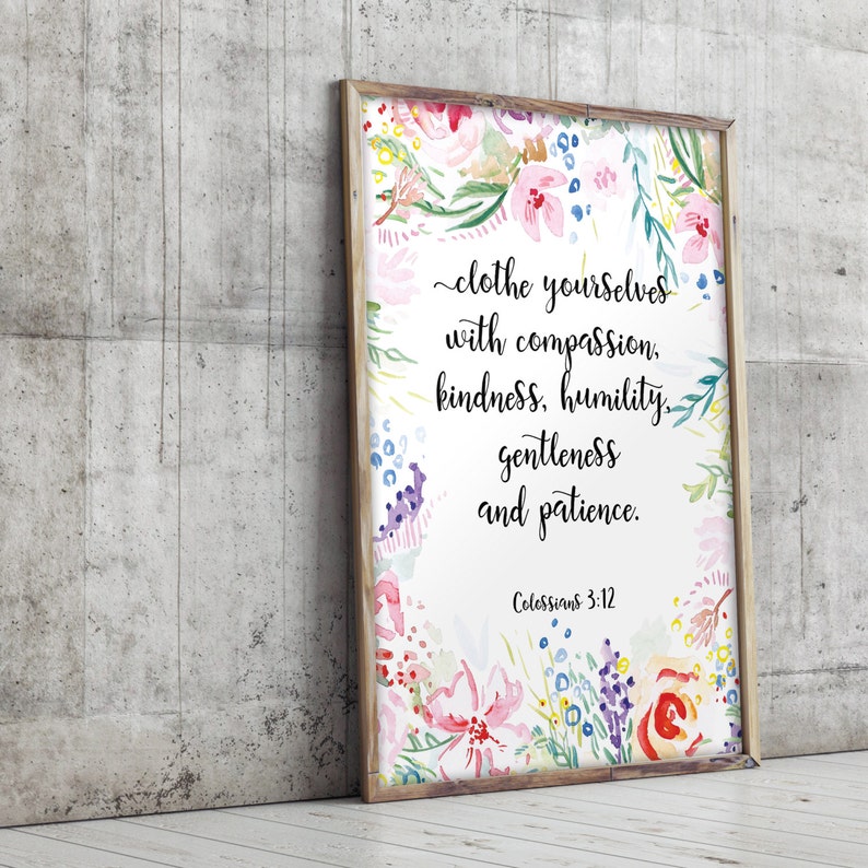 Nursery bible verse Scripture print Bible verse art Nursery Etsy