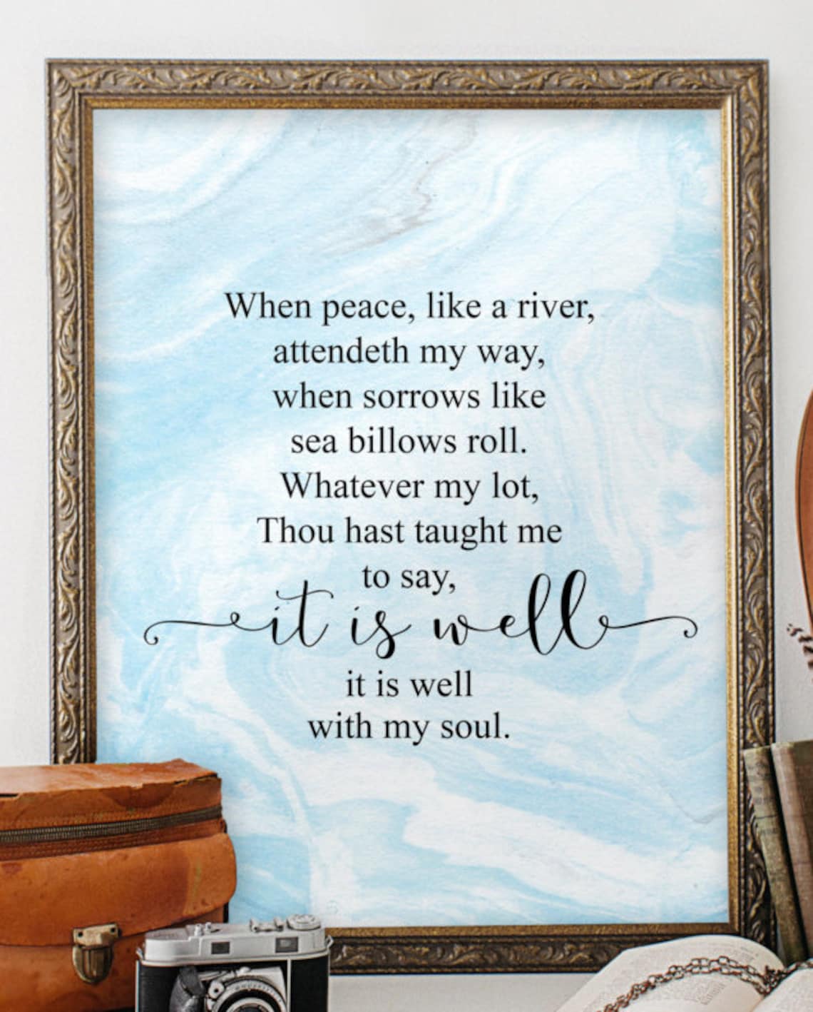 It is Well With My Soul Printable Lyrics Hymn Lyrics Bible Etsy