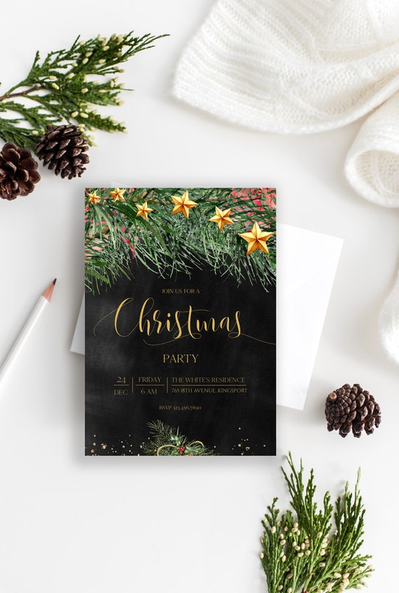 Printable Holiday Party Invitation Christmas Party | Etsy