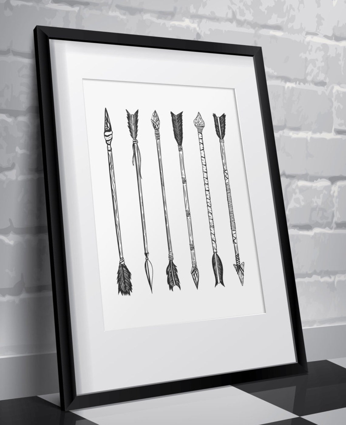 Printable Arrow Art Tribal Art Arrow Poster Wall Art Decor - Etsy