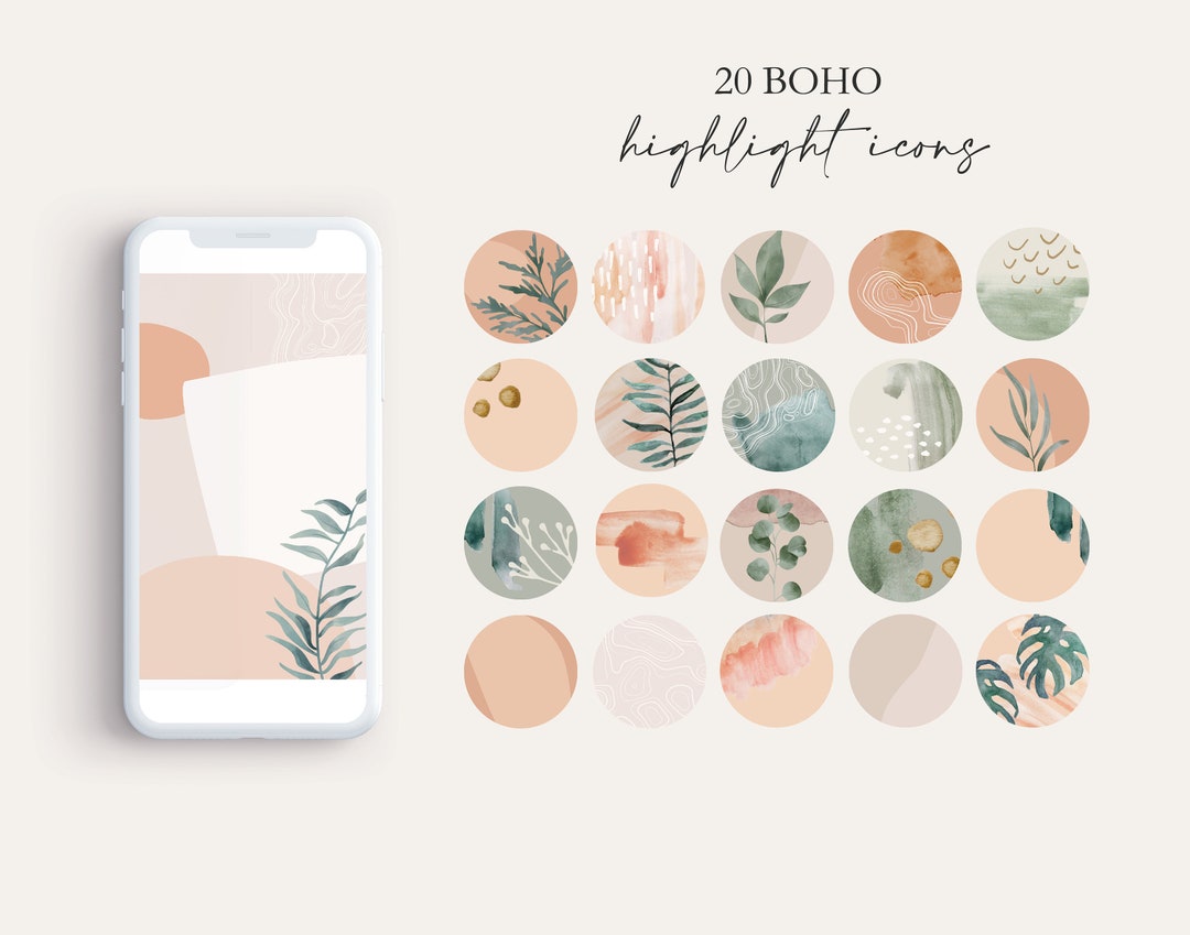 Boho Instagram Story Highlight Icons Social Media Icons - Etsy