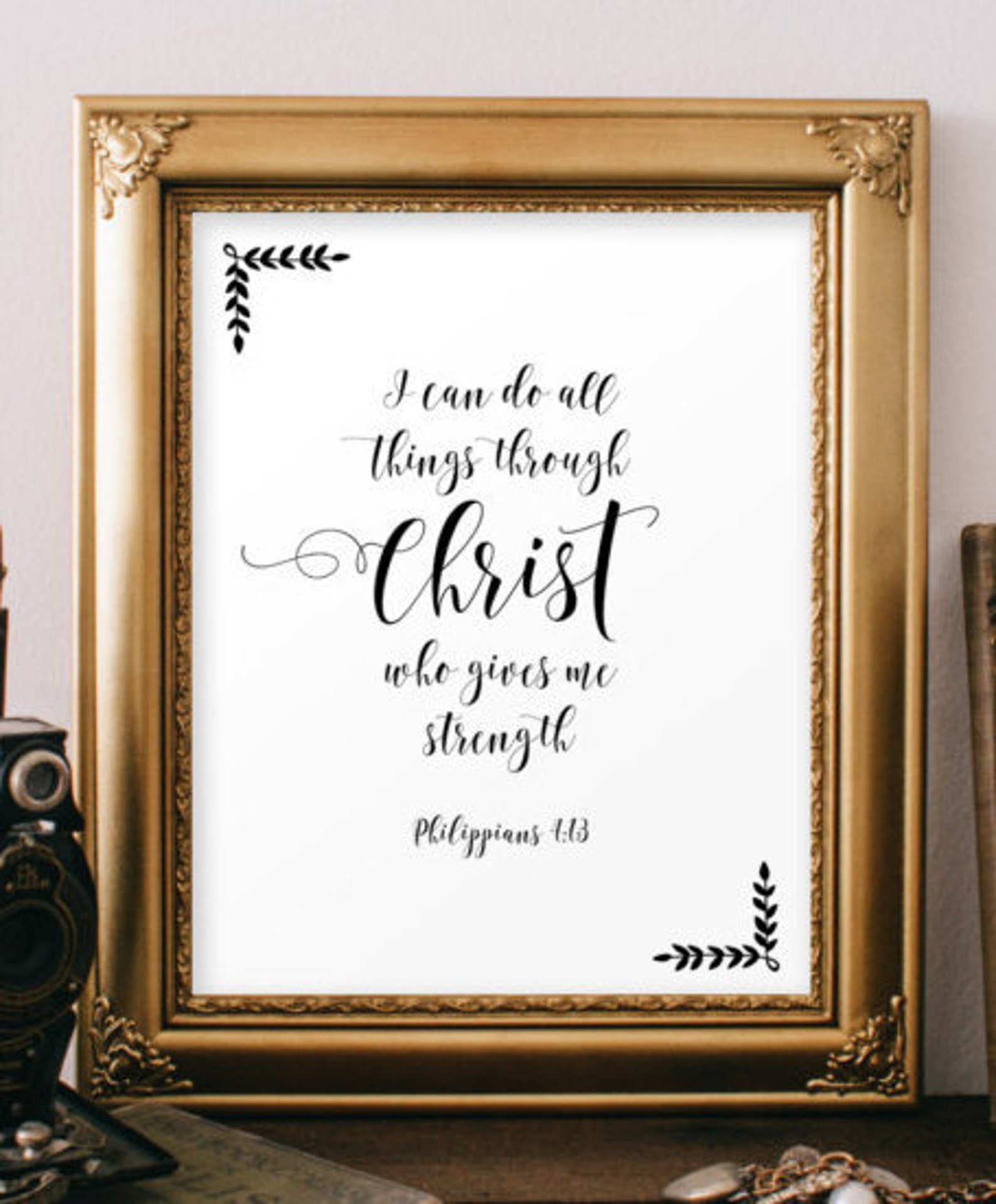 Bible Verse Printable Inspirational Print Instant Download | Etsy