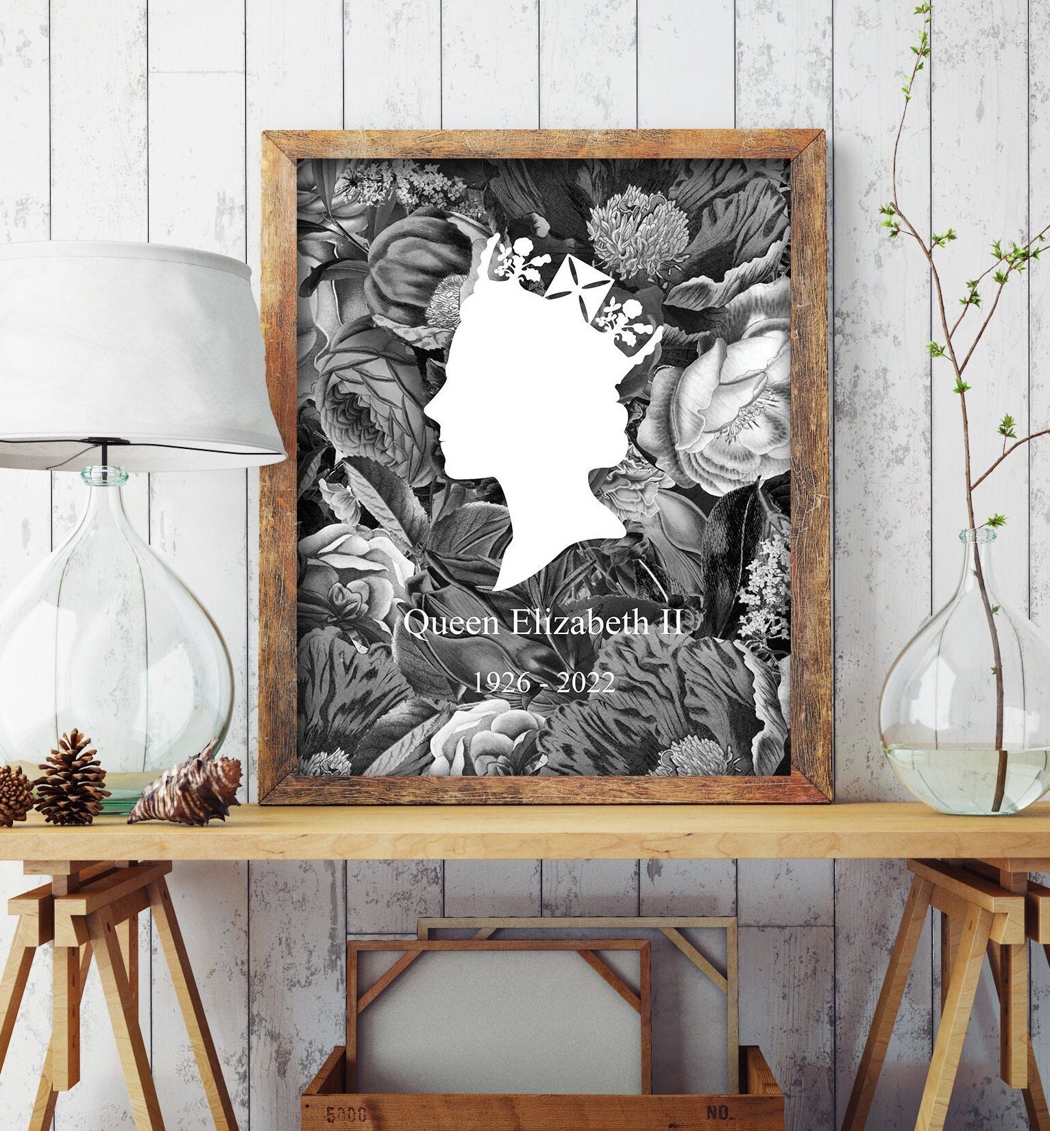 Queen Elizabeth II Printable Queen Elizabeth II Portrait - Etsy