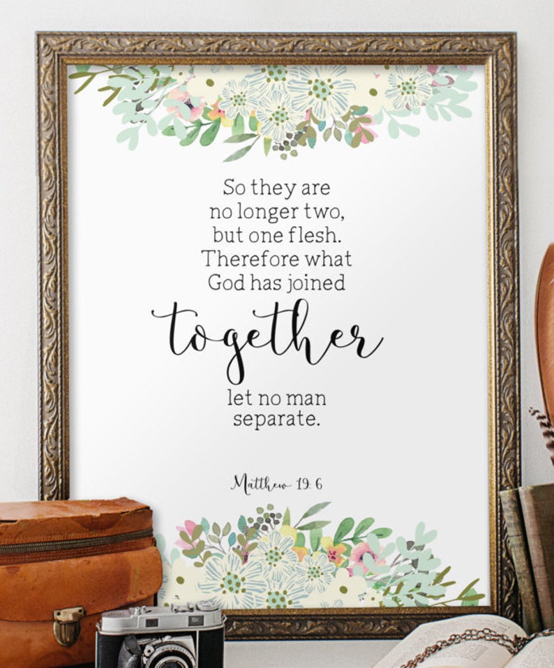 Love printable Printable verses Wedding quote from the bible | Etsy