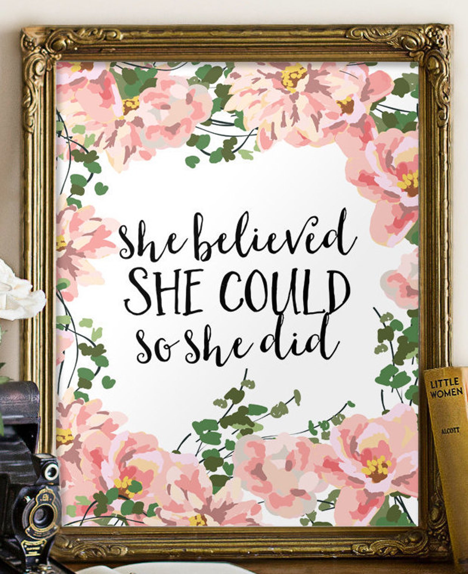 Inspirational Quotes Motivational Art Quotes Poster Wall Decor Etsy