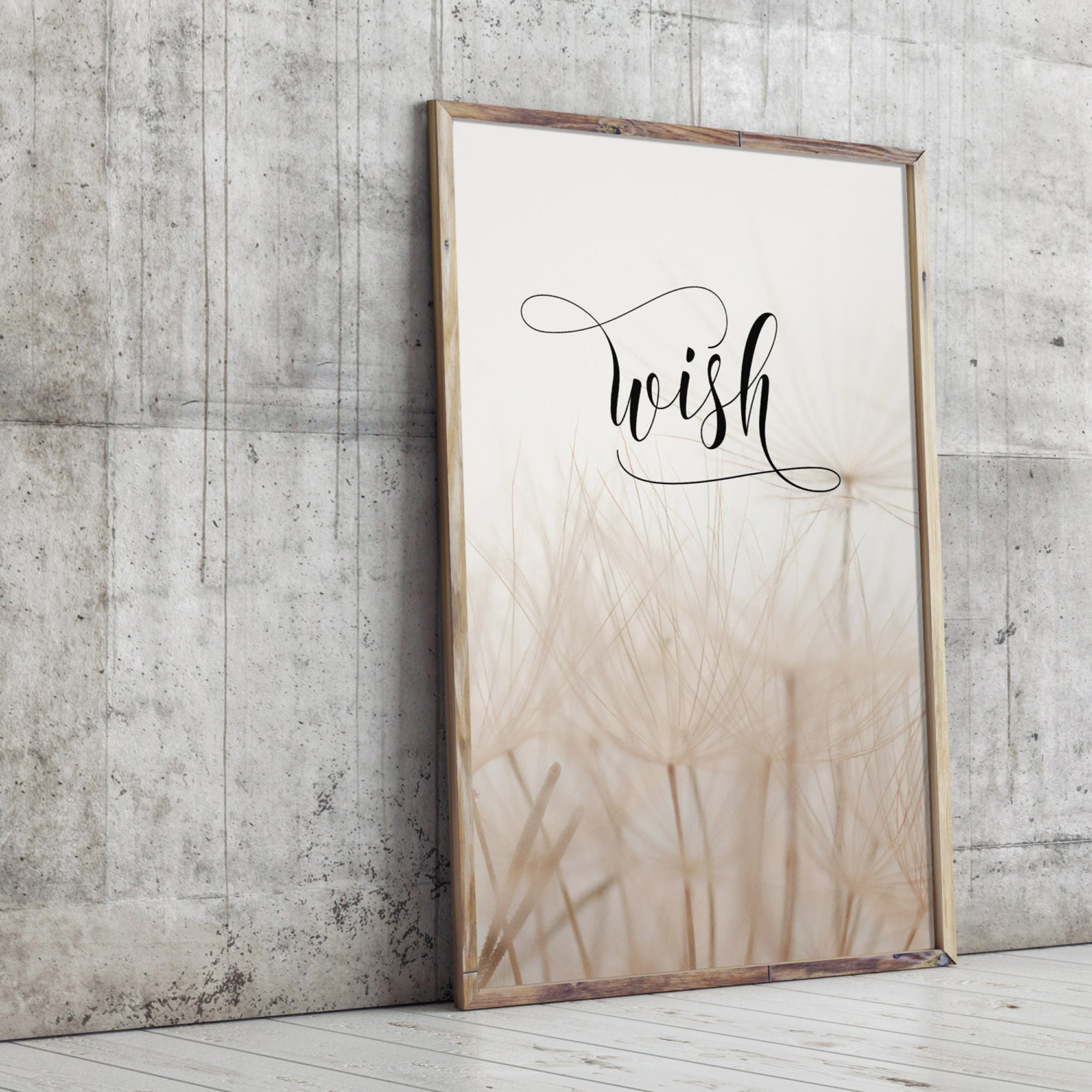 Printable Art Dandelion Wall Art Home Decor Wish Printable - Etsy