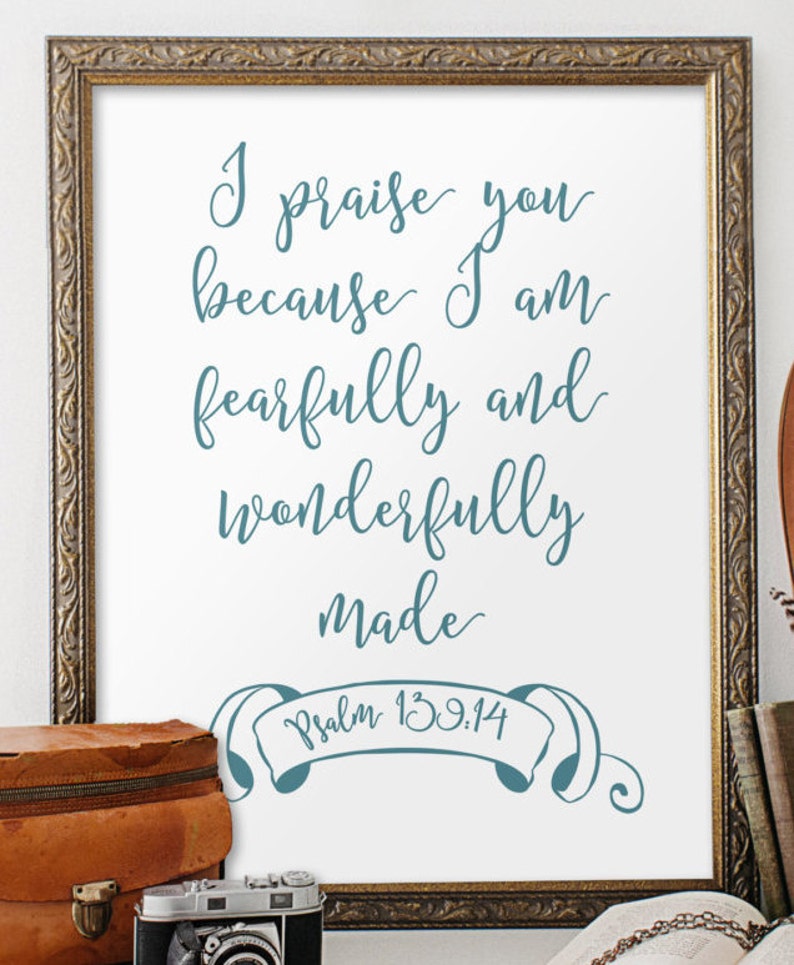 Scripture Printable Bible Verse Inspirational Quote I - Etsy