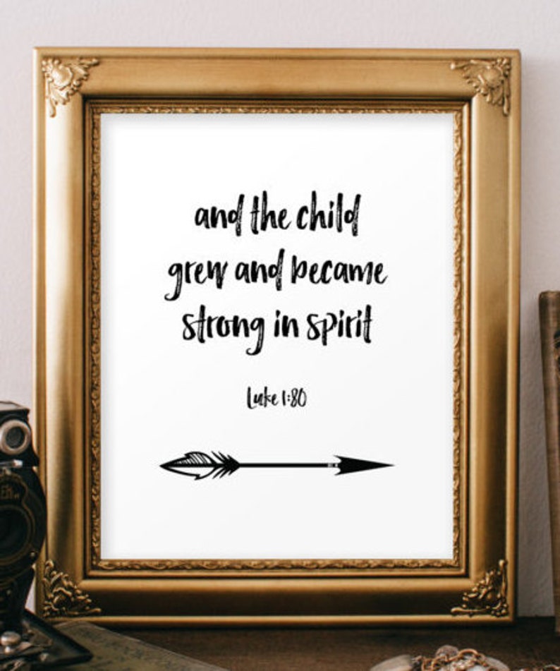Luke 180 Verse Nursery Bible Verse Boy Nursery Decor Etsy