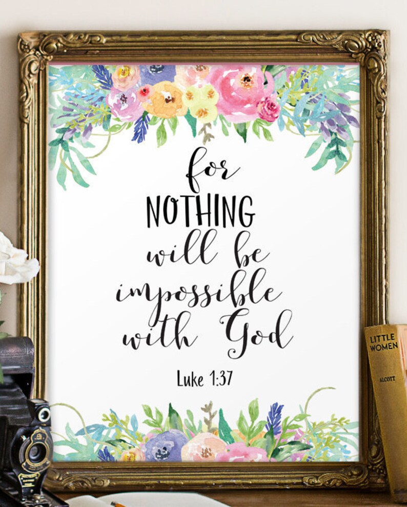 Bible Verse Nursery Bible Verse Nursery Art Inspirational Etsy