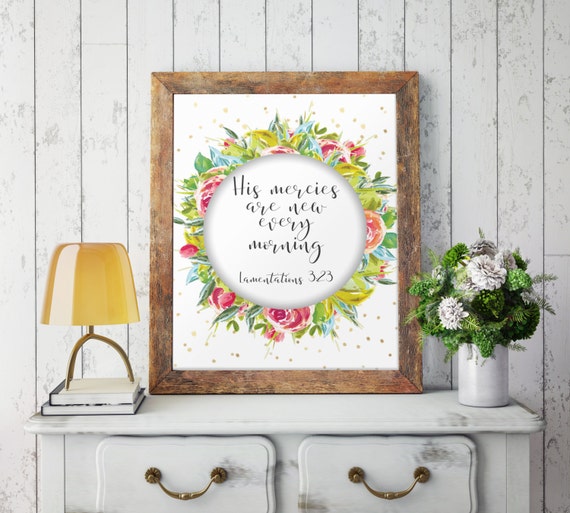 Nursery wall art Printable art Nursery decor Bible verse Etsy