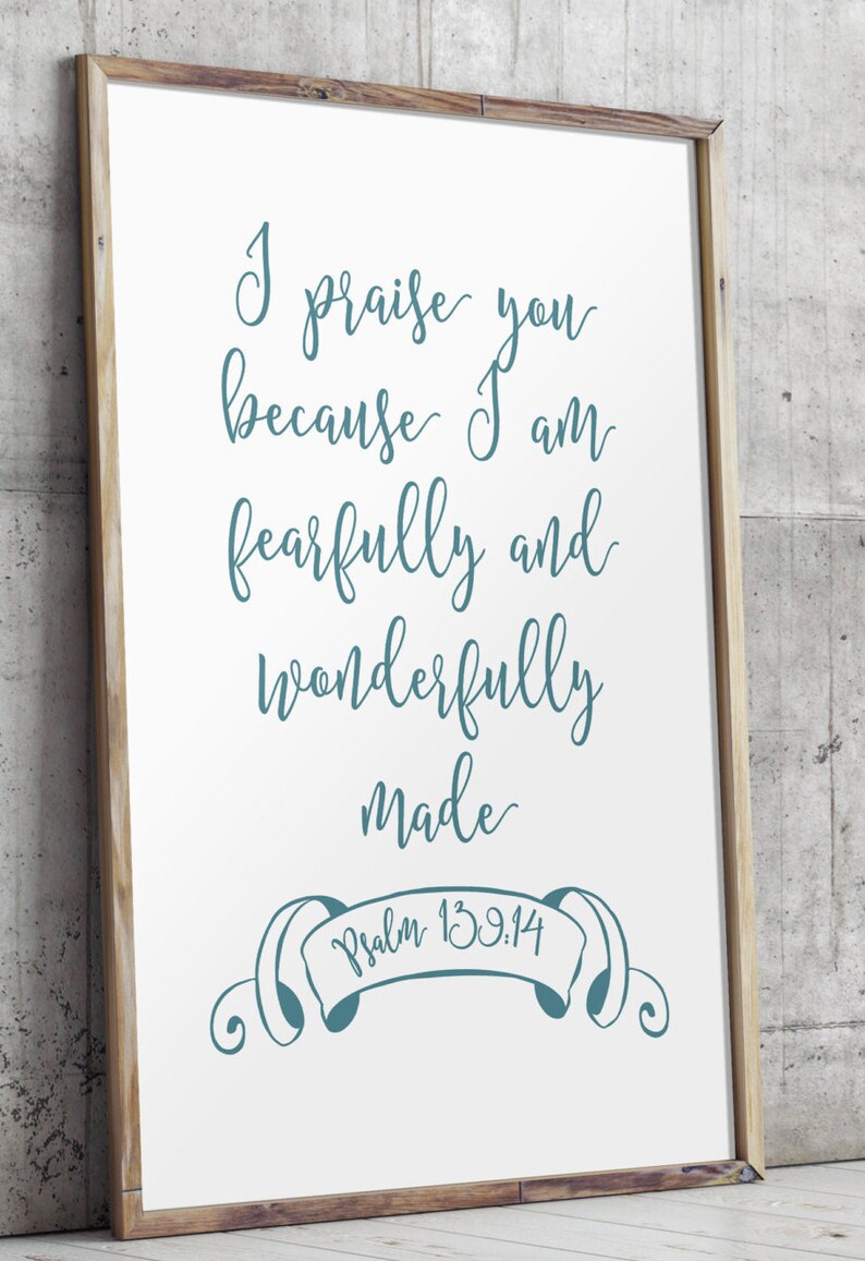 Scripture Printable Bible Verse Inspirational Quote I - Etsy